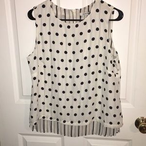 Polka Dot and Stripes Tank Top